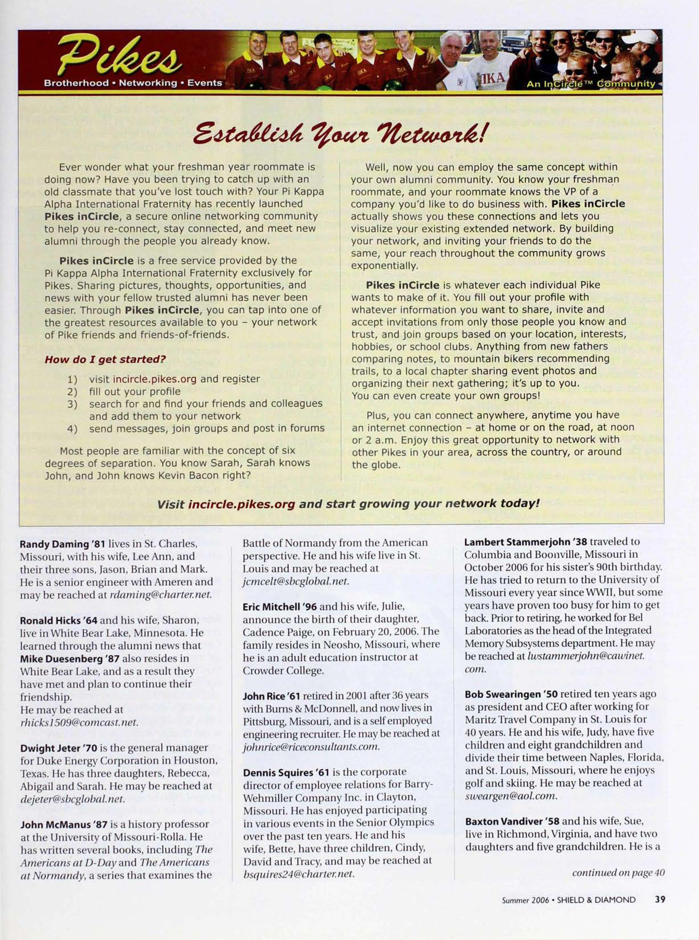 Establish Your Network!